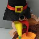 Thanksgiving Christmas Tree Topper Decorations, 12 Inches Large Turkey Velvet Fall Thanksgiving Christmas Tree Ornaments for Home Indoor Party Decor