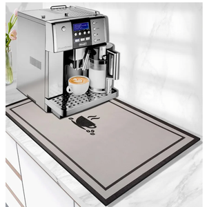 Coffee Mat Super Absorbent Coffee Bar Mat Hide Stain Coffee Maker Mat for Countertops Coffee Bar Accessories Fit Under Coffee Machine Coffee Pot Dish Drying Mat for Kitchen Counter 18"x28"