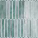 CRE8TIVE 16 Sheets Green Long Hexagon Tile Kitchen Backsplash Tiles Peel and Stick Backsplash for Bathroom Waterproof Self Adhesive Back Splash Stick on Tile for Laundry Room Shower Wall Tiles 12"x12"