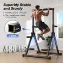 Foldable Pull Up Bar Free Standing, Strength Training Pull-up Bars Adjustable Pull Up Station, Power Tower Pull Up Bar Multi-Function Pull Up Dip Station Workout Equipment For Home Gym Support 480 LBS