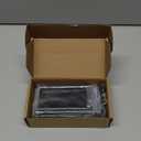 goldenwarm 3 Pack 4in Black Door Hinges Interior Door Hinges Black Matte 4 x 4 Inch with Square & Round Corners, Iron Material