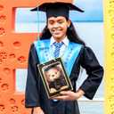 Bear with Graduation Cap Toys Class of 2026 Plush Stuffed Teddy Bear Animal Dog Cap and Gown with Greeting Card and Bag for Graduation Day Gift(Black)