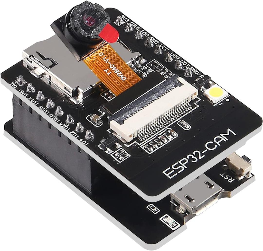 1PCS ESP32-CAM-MB, ESP32-CAM WiFi Bluetooth Board ESP32-CAM-MB Micro USB to Serial Port CH340G with OV2640 2MP Camera Module Dual Mode Compatible with Arduino IDE Arduino Raspberry Pi