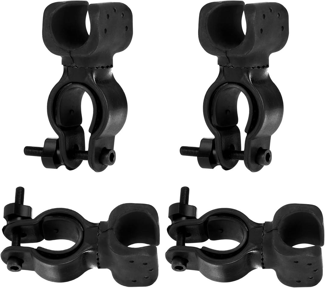 4 PCS Cane Holder for Walker, Cane Holder, Wheelchair Walker Accessories, Accessories for Seniors, Wheelchair Accessories, Universal Crutches Stick Bracket, Fixed Cane