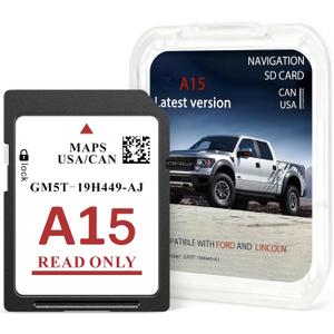 2025 Latest Navigation SD Card for Ford A15GPS Map Update for Lincoln & Ford, Compatible with F-150, Explorer, Escape, Fusion, Edge, Expedition,Navigator, MKC, MKZ, MKX, Sync, USA & Canada