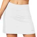 baleaf Women's Golf Skorts Tennis Skirts with Pockets Athletic Running Workout Sports (01-white)