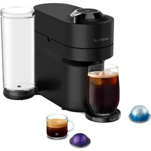Nespresso Vertuo Pop+ Coffee and Espresso Maker by De'Longhi, Black Matte with Dark Chrome
