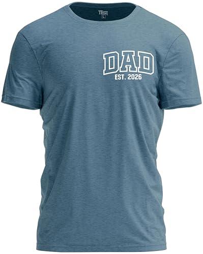 Teeny Fox Dad Est 2026 Expecting Dad Shirt | Daddy Pregnancy Reveal Shirts for Couples | Gift for Baby Announcement, Large