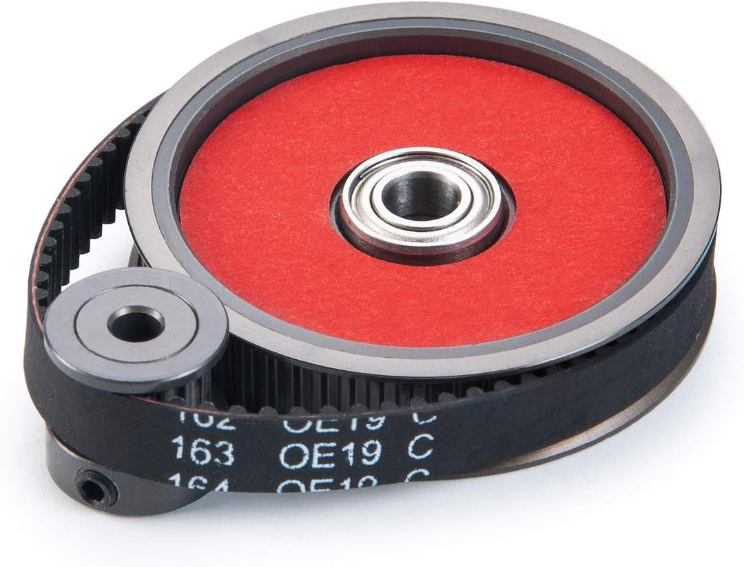 Que-T RC Car Belt Drive Transmission Gears System for 1:10 Axial SCX10 90046 Upgrade Parts (for 3.17mm Motor Gear)