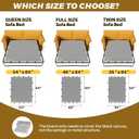 MYLIFESION Sleeper Sofa Support Board Full Size (46x64), Sofa Bed Board for Pull Out Couch, Folds Up with Frame, Under Mattress Bar Shield