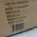 OULEME 25 LB Box Anchor Kit with 100 FT Nylon Rope & Anchor Chain, Boat Anchor Kit for Boats Up to 40 FT, Ideal for Offshore & Sport Boats, Pontoon, Fishing, Bass Boats and Cabin Cruisers