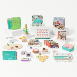 Lovevery Reading Skill Set, Learn to Read for Pre-K and Kindergarten, Fun Phonics Games and Books, Part 1