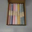 Set of 14 Colorful Beeswax Taper Candles, 9 Inch Tapered Candles Ideal as Dinner Candles - Smokeless and Unscented Taper Candles LoWedding,Dinner, Home Dcor