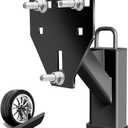 Stake Pocket Spare Tire Mount, Trailer Spare Tire Mount Fit 4 5 6 8 Lugs Trailer Wheels On 4", 4.5", 4.75", 5", 5.5", 6", 6.5" Bolt PatternsCapacity 150 Lbs, Fits 2x4 Stake Pocket
