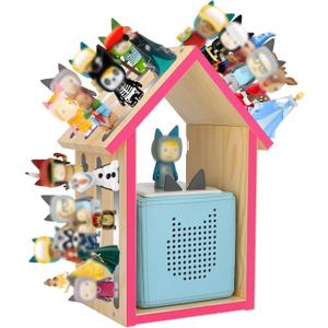 for Tonie Shelf,Tonies Storage for Creative Tonie Box Magnetic Shelf for Tonie Figures,Characters,Wooden for Kids (Natural)