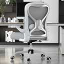 Office Desk Chair with Ergonomic Lumbar Support, Extra-Thick Seat Cushion, Flip-up Arms, Breathable Mesh Back, Computer Task Chair for Home Office
