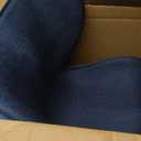 Ergonomic Lumbar Support Backrest Seat Cushion, Lower Waist Posture Corrector for Office Chair Long Sitting Desk Work, Gaming, Reading, One Piece Extra Large Back Straightener for Adult, Deep Blue