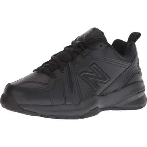 New Balance Women's 608 V5 Casual Comfort Cross Trainer, Black/ Black, 8.5 Wide