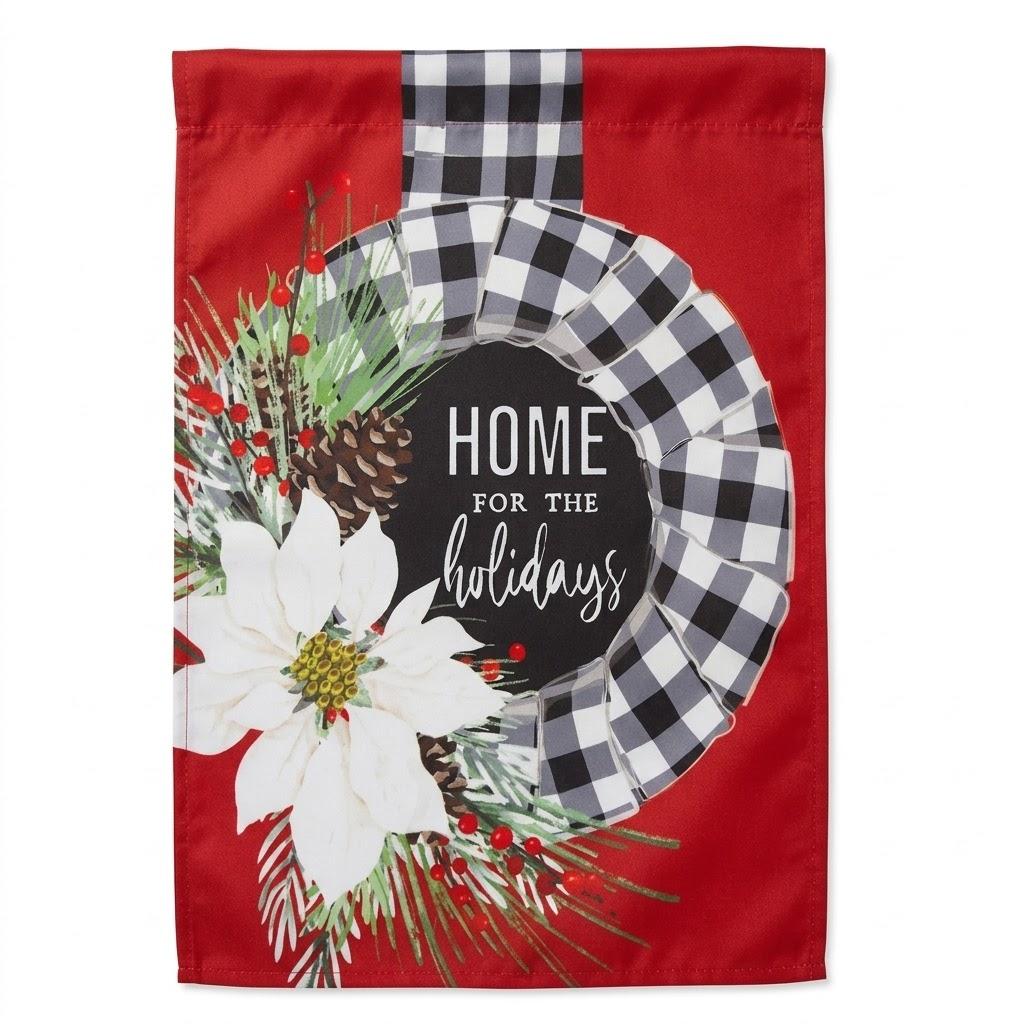 7 x Holiday garden flags