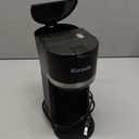Single Serve Coffee Maker for K-Cup and Grounds, Fast Brew, 6-12 oz Brew Sizes Single Cup Coffee Maker Fits 5.5" Mugs, One-Button Small Coffee Maker, Descaling Reminder,Black,9.45 Inches
