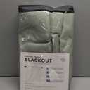 100% Blackout Shield Linen Blackout Curtains for Bedroom 96 Inches Long, Back Tab/Rod Pocket Living Room Drapes, Thermal Insulated Blackout Curtains 1 Panel Set, 100" W x 96" L, Sage