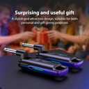LEKATO Wireless Guitar System UHF Wireless Guitar Transmitter Receiver Rechargeable Audio Wireless Guitar Transmitter and Receiver with 70 Channels Wireless for Guitar Bass Electric Instruments (Blue)