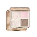 JUDYDOLL Highlight & Contour Palette, All-in-One Matte Highlighter Contour Compact, Natual Finish, Ultra-fine Powder, Easy to Apply, Blendable Face Makeup for All Skin Tones (04 Blush Shadow Palette)