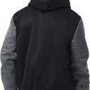 Men's Heavyweight Fleece-Lined Hoodie, Thickened Warm with Kangaroo Pocket for Outdoor & Casual Wear (XXXL)