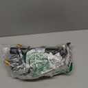 Matte Black Bathroom Sink FaucetModern 3 Hole Bathroom Faucet 2 Handle 4 Inch Centerset with 4 Water Outlet Modes, 360 Swivel Spout & Pop-Up Drain