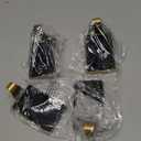 Loncaster Christmas Stocking Holders for Mantle, Set of 4 Heavy Duty Stocking Holder for Mantle, Xmas Weighted Hangers for Party Decor, Space-Saving Decoration for Fireplace Toppers (Gold, 4 Pack)