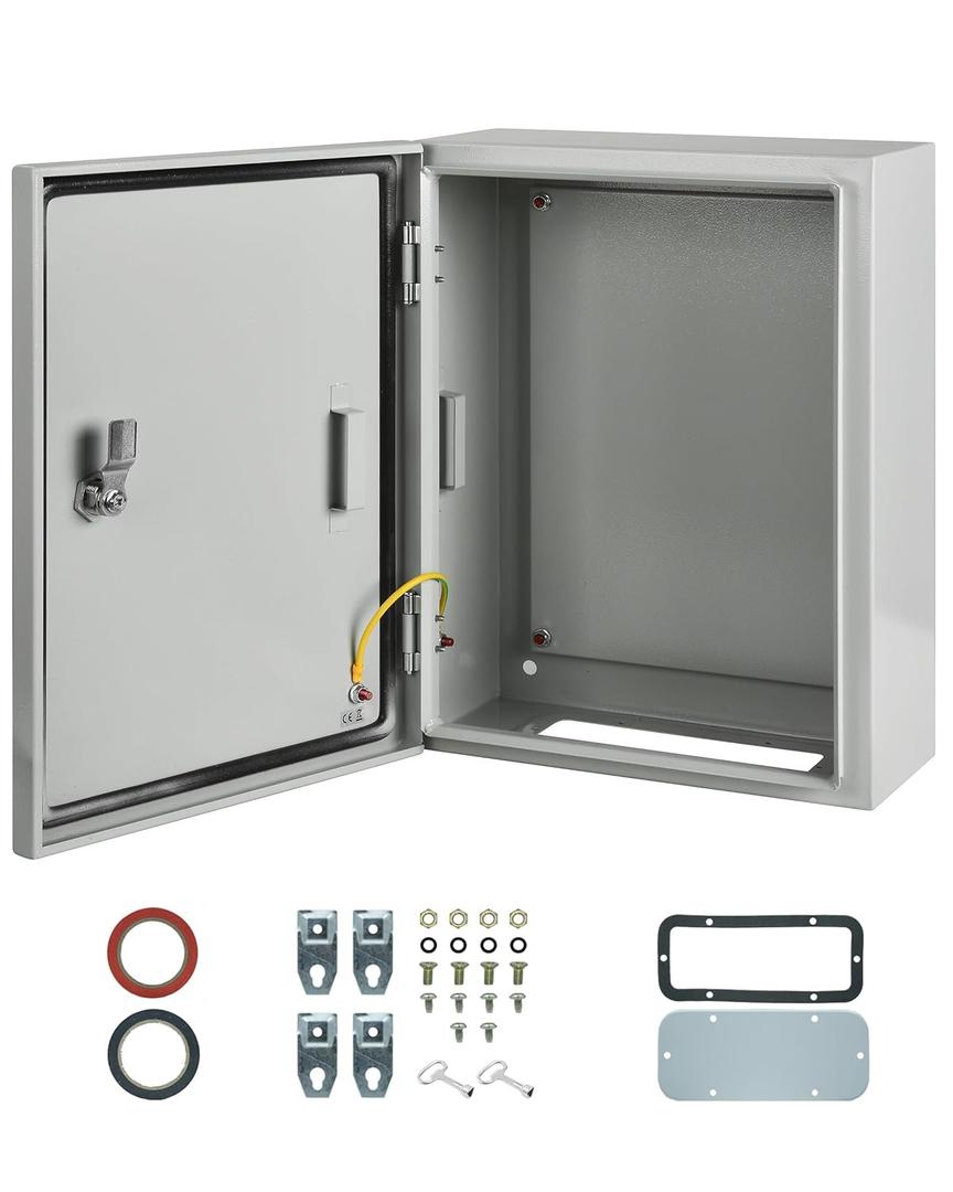 Waterproof Electrical Enclosure 16 x 12 x 6, Outdoor Electrical Box Weatherproof, Electrical Junction Box with Reinforced Lock