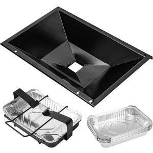 Uniflasy 99250 Grease Tray with Catch Pan for Weber Spirit E-310/E-320/SP-320 Series (2007-2012) Genesis Silver B/C Genesis 1000/2000/3000 Genesis Gold B/C with 10pack Aluminum Liner for Weber 7515, Size: 99250 for Weber Spirit 300(2007-2012)