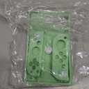 DLseego Dockable Case Design for Switch 2017, AntiSlip ShockAbsorption Protective Soft Carrying Case and Joy Con Controller with 1 PCS Elf Ball Pendant and 2 PCS Thumb Grip caps Black Lying Cat