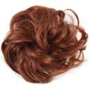Heat Resistant Synthetic Hair Curly hair bun With Rubber Band Updo Donut 350