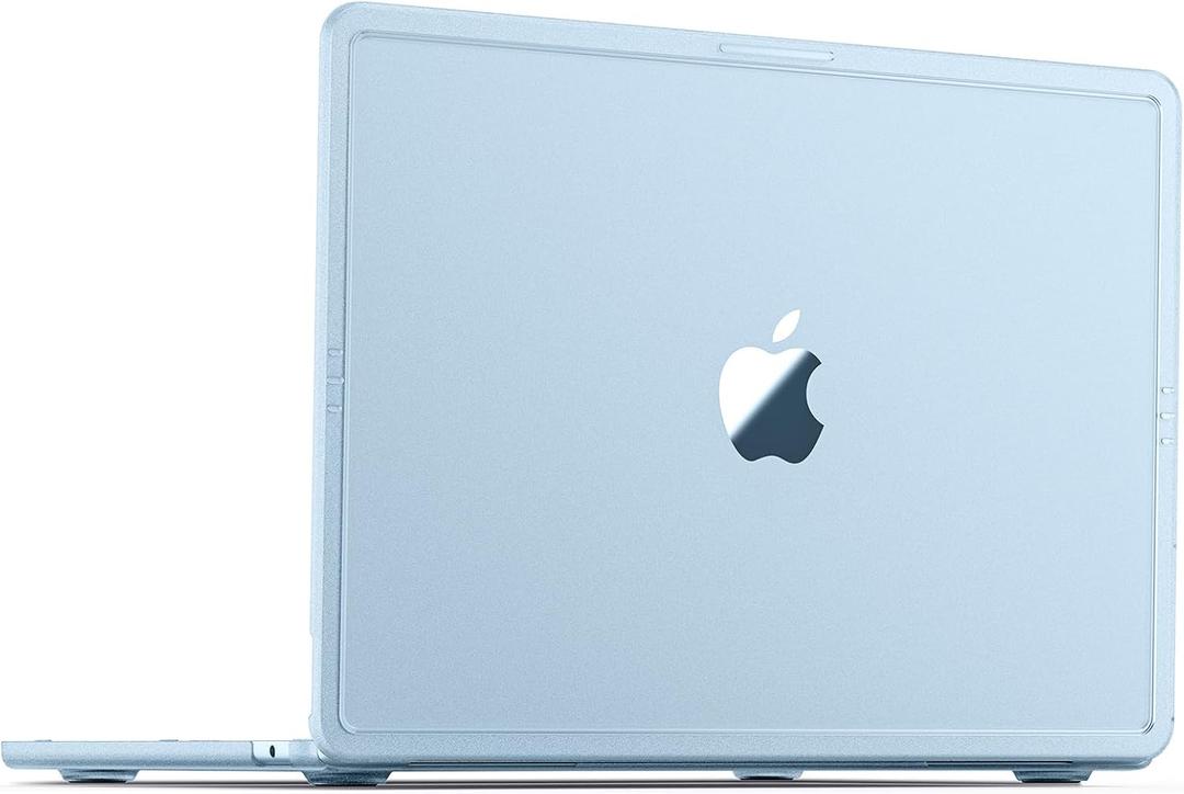 Soonjet Compatible with MacBook Air 13 inch Case M5 M4 M3 M2 2026 2025-2022, Release Model A3449 A3240 A3113 A2681, [True-Tone Color Match] Hard Shell Laptop Cover for MacBook Air 13.6 inch Sky Blue