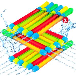 Water Gun for Kids, 18Pcs Super Water Blaster, Long Range Squirt Guns for Pool Beach Summer Outdoor Party, Easy Pump Action Water Toys for Boys Girls Adults