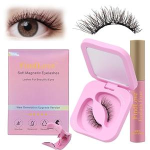 Magnetic Eyelashes with Applicator Natural Look Magnetic Lashes No Need Glue False Eyelashes with Magnets Wispy Lashes by Lanflower