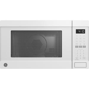 GE 4-in-1 Air Fry Countertop Microwave Oven, 1050 Watt, 1.0 Cu. Ft., White | Combines Microwave, Air Fry, Convection, and Broil, One-Touch Controls, Child Lock Technology, 4 Convenience Cook Settings