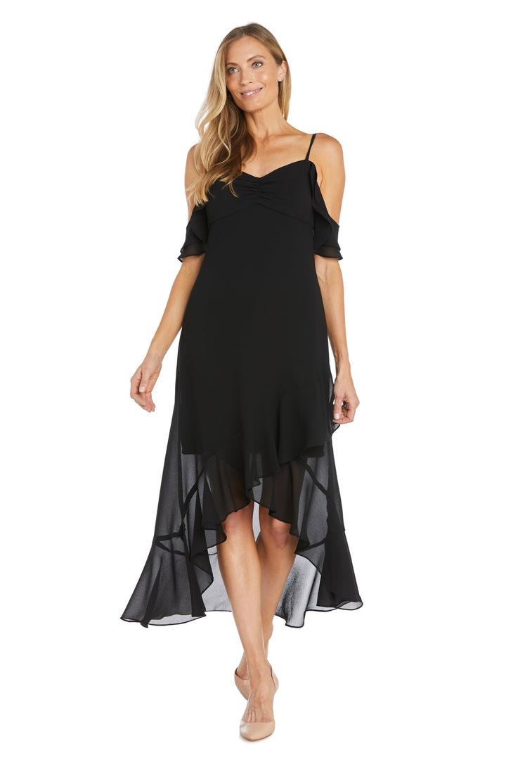 R&M Richards 6170 High Low Ruffle Formal Dress 8