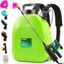 Battery Powered Backpack Sprayer 3 Gallon, Electric Lawn & Garden Sprayer with 4 Nozzles, 3 Modes, USB Rechargeable, Portable Yard Sprayer for Weed Killer, Fertilizer, Cleaning, Watering (Green)