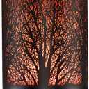 Fragrance Wax Melts Warmer with 7 Colors LED Changing Light Classic Black Forest Design Scent Oil Candle Warmer for Home Black Forest