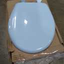 Bemis Classic Colors Slow Close Toilet Seat, Easy Clean Hinges and Durable Plastic Seat, Made in USA, Round, Dresden Blue