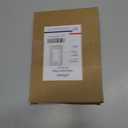 2 x 4-Pack Hammered Decorator Wall Plates, for Receptacle, Dimmer Switch, GFCI Outlet, Pure White Outlet Cover Plate, Durable Metal, 3.15''*4.88'', Midsize