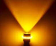 Premium 194 LED Bulb Error-Free with Projector & Canbus - 400 Lumens T10 194 LED Auto Bulbs - for Interior, Dome, Map, Door, Courtesy, License Plate Lights - Pack Of 2 (Orange)