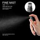 Patelai 108 Pieces 10 ml Spray Bottles Plastic Perfume Bottles Empty Fine Mist Perfume Bottle for Essential Oils Supplies (Black)