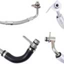 Turbo Coolant Water and Oil Inlet and Outlet Feed Pipe Line for BMW 228i 428i 2014-16, 320i 2013-16, 328i 2.0 528i Z4 2012-16, X1 2.0 2013-15, X3 2013-17, X4 2015-18, X5 2016-18 2.0