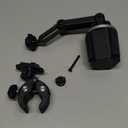 Lido Cup Holder Mount with Mic Holder for Retevis RT95, Black, Adjustable Height 6-8 Inches.