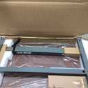 Vaunn Medical Pneumatic Adjustable Overbed Bedside Table With Wheels (Hospital and Home Use) (Walnut Brown)