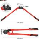 MAXPOWER Steel Cable Cutters,18-Inch Heavy Duty Wire Rope Cutter, Steel Wire Cutters Heavy Duty Industrial Strength Cable Cutter for Hard Wire Ropes, Stainless Steel Wire