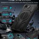Magnetic for iPhone 17e Case/iPhone 16e Case with Screen Protector & Invisible Kickstand, [Compatible with MagSafe] 3-in-1 Full Body Military Grade Heavy Duty Phone Cover for iPhone 17 E/16 E, Black
